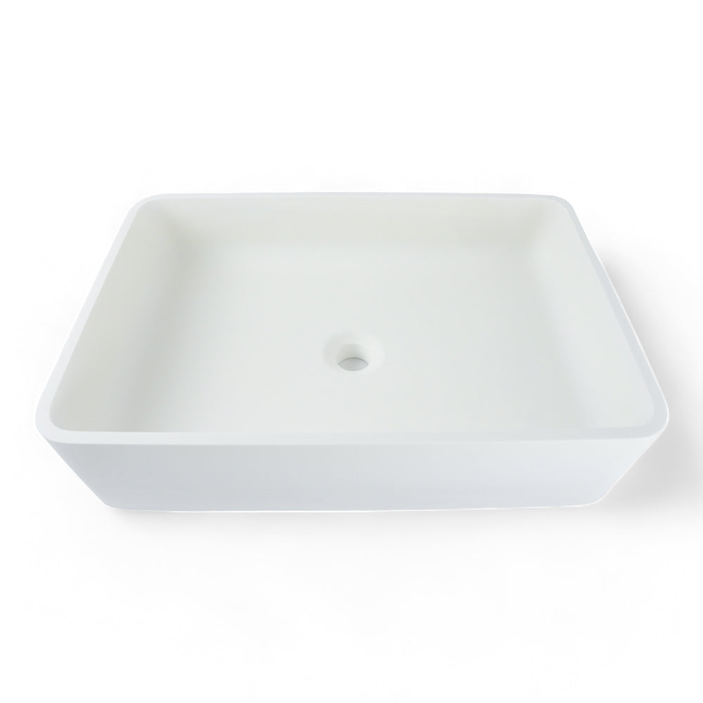 P1170 Matte White Rectangular Solid Surface Acrylic Sink