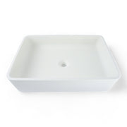 P1170 Matte White Rectangular Solid Surface Acrylic Sink
