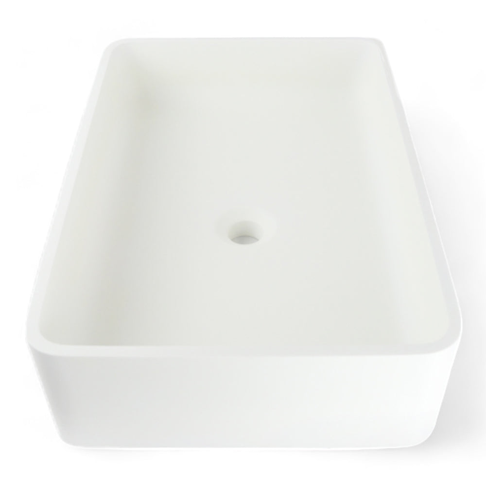 P1170 Matte White Rectangular Solid Surface Acrylic Sink