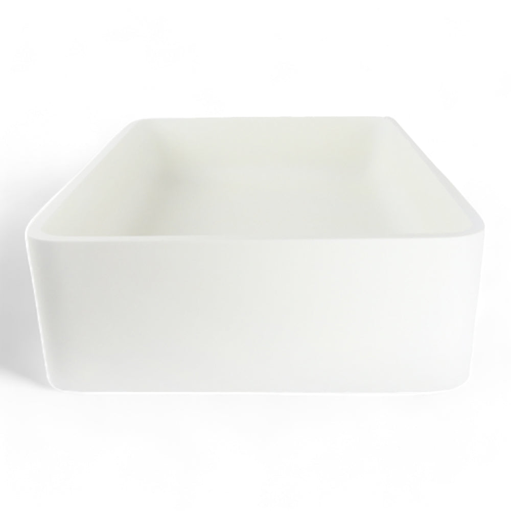 P1170 Matte White Rectangular Solid Surface Acrylic Sink