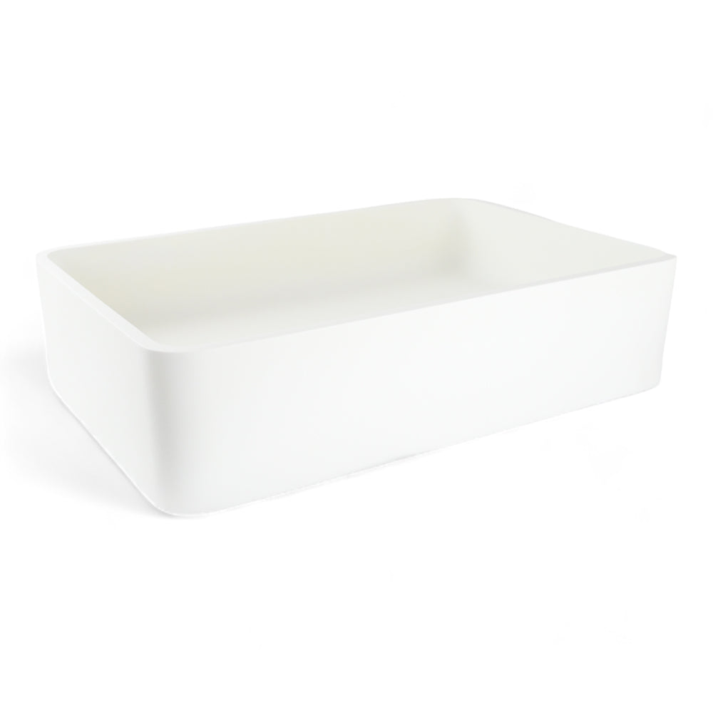 P1170 Matte White Rectangular Solid Surface Acrylic Sink