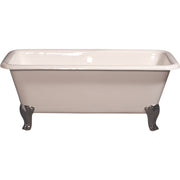 The Charles Cast Iron with Rectangular Double Ended Leg Tub P1173 | Strom Living