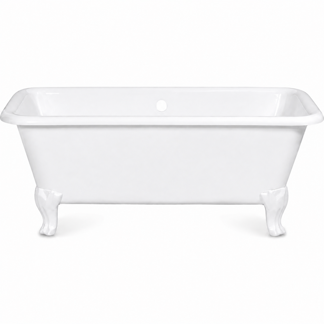 The Charles Cast Iron with Rectangular Double Ended Leg Tub P1173 | Strom Living No Finish - Bathtubs