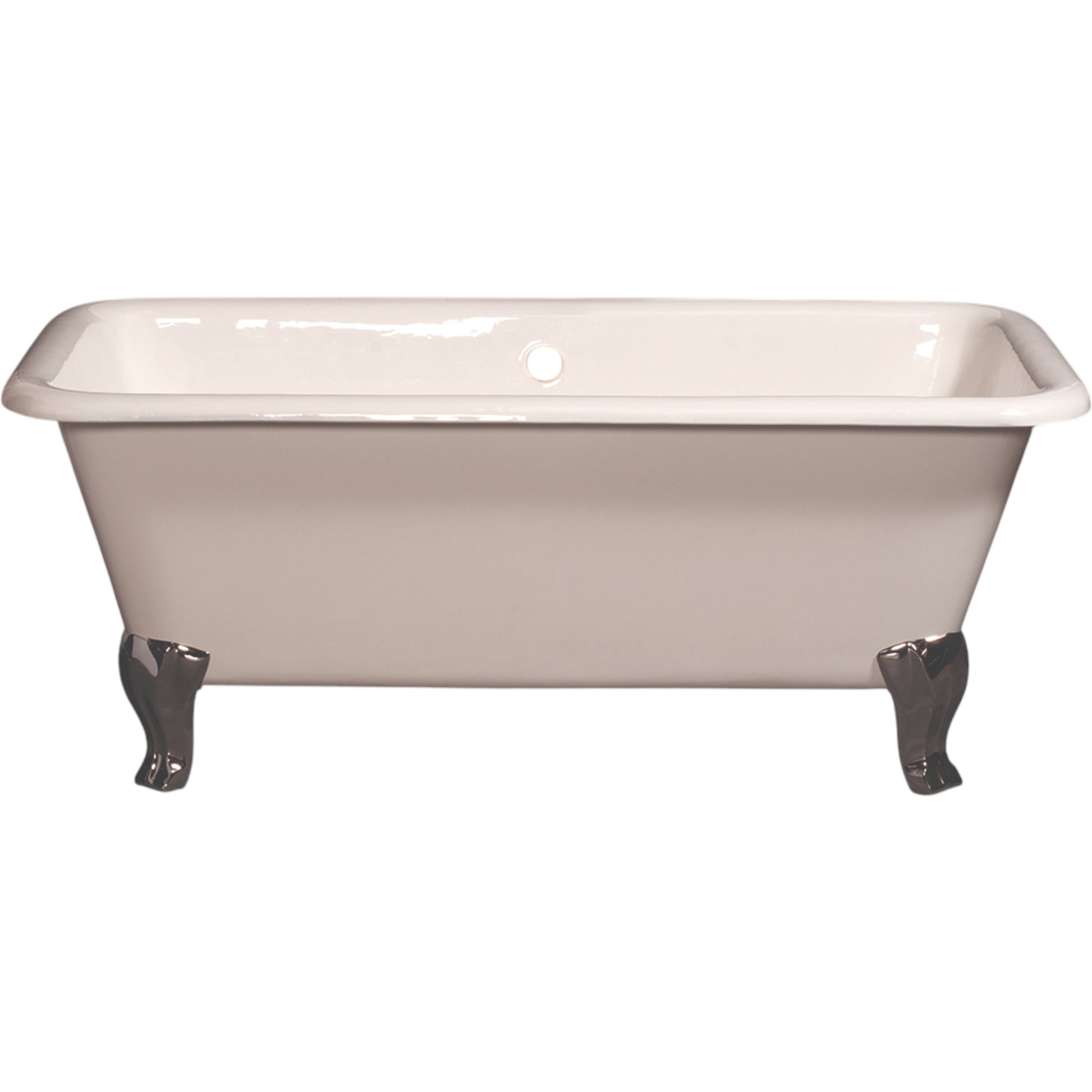 The Charles Cast Iron with Rectangular Double Ended Leg Tub P1173 | Strom Living Chrome - Bathtubs