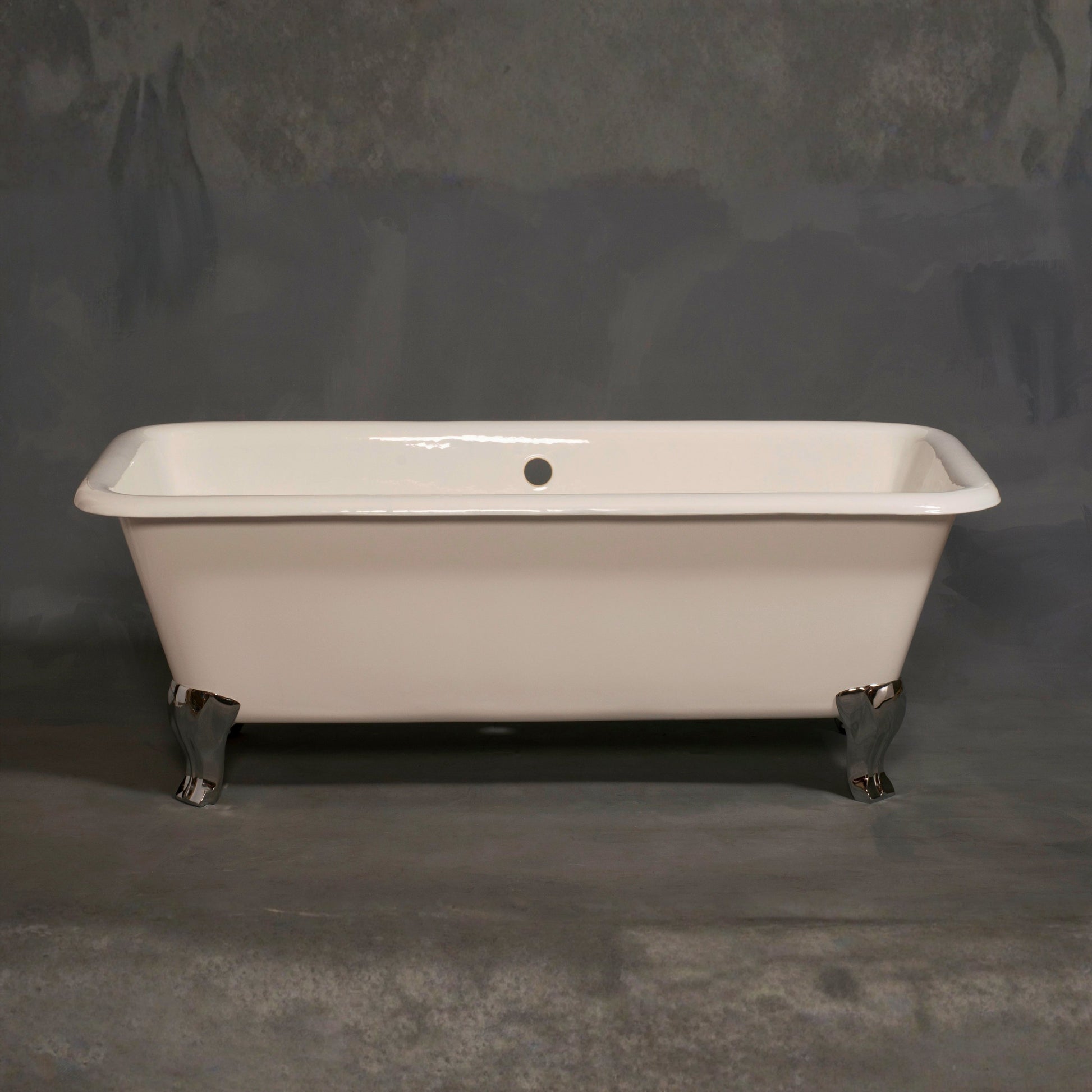 The Lewis 5.5' Cast Iron Rectangular Double Ended Leg Tub and Non Slip Adhesive Strips P1175 | Strom Living - Bathtubs