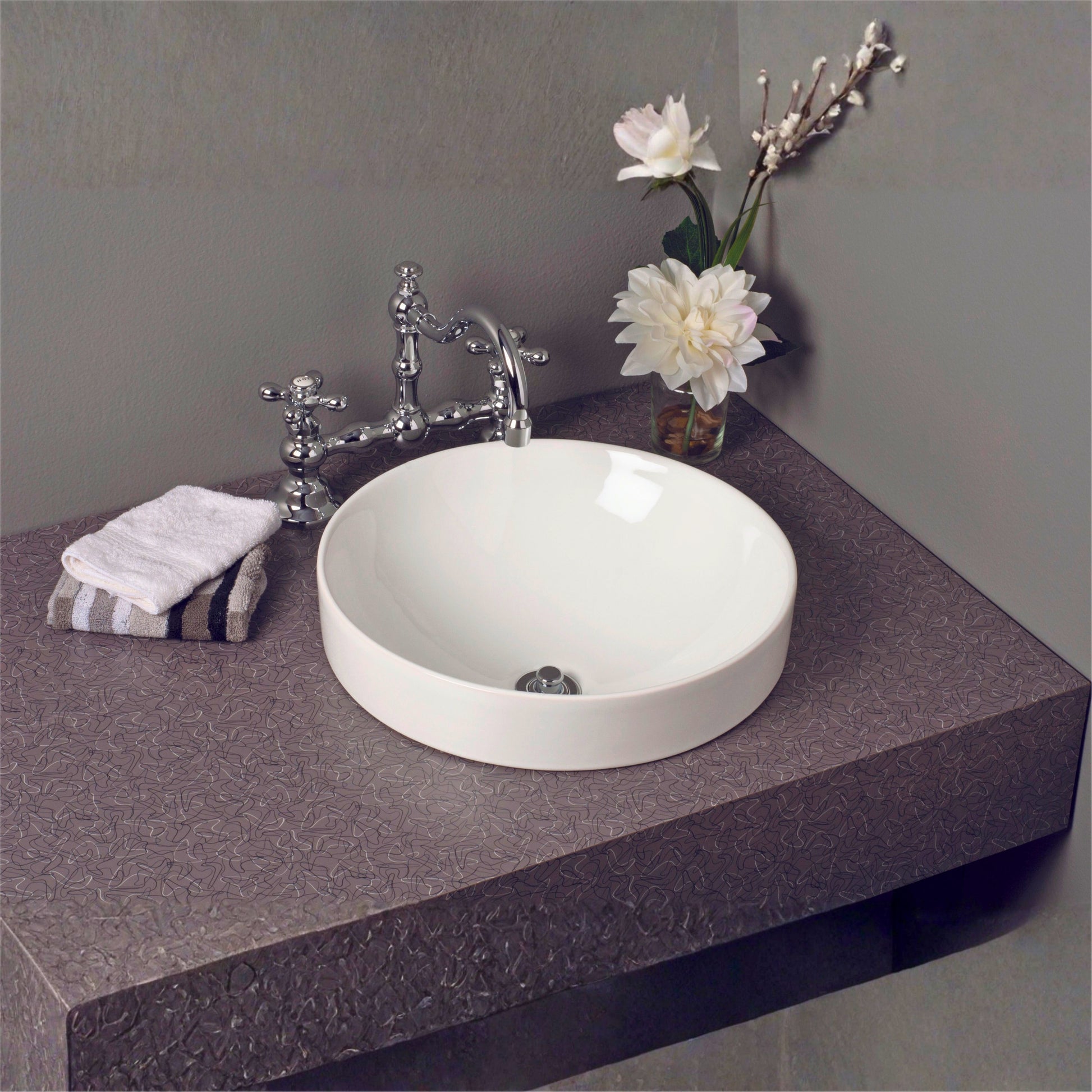 Rio Grande Bridge Lavatory Faucet Cross Handles P1005 | Strom Living - Bathroom Faucets