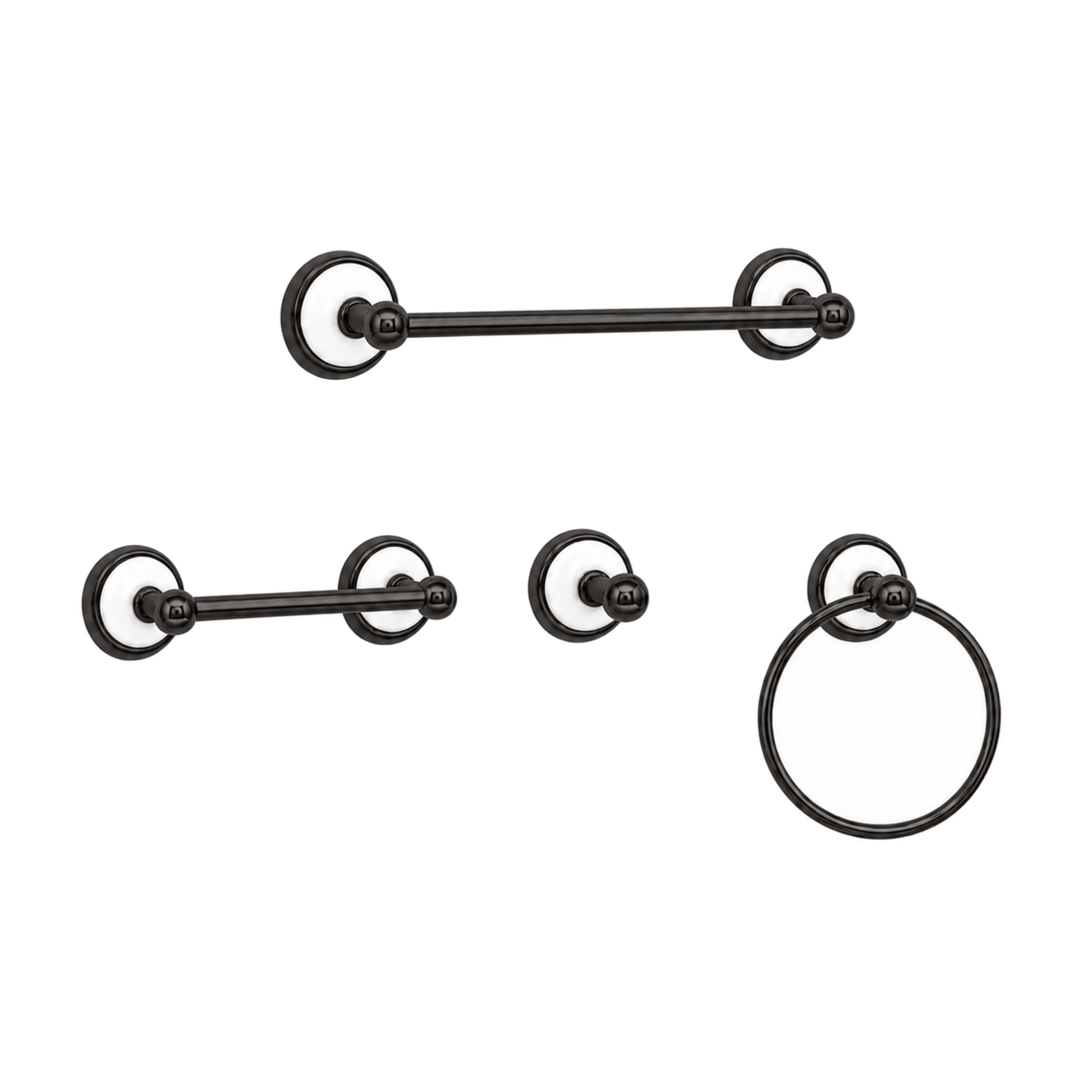 Columbia 4-Piece Bathroom Accessory Hardware Set P4BCOL18 | Strom Living Oil Rubbed Bronze 18" - Bathroom Accessories