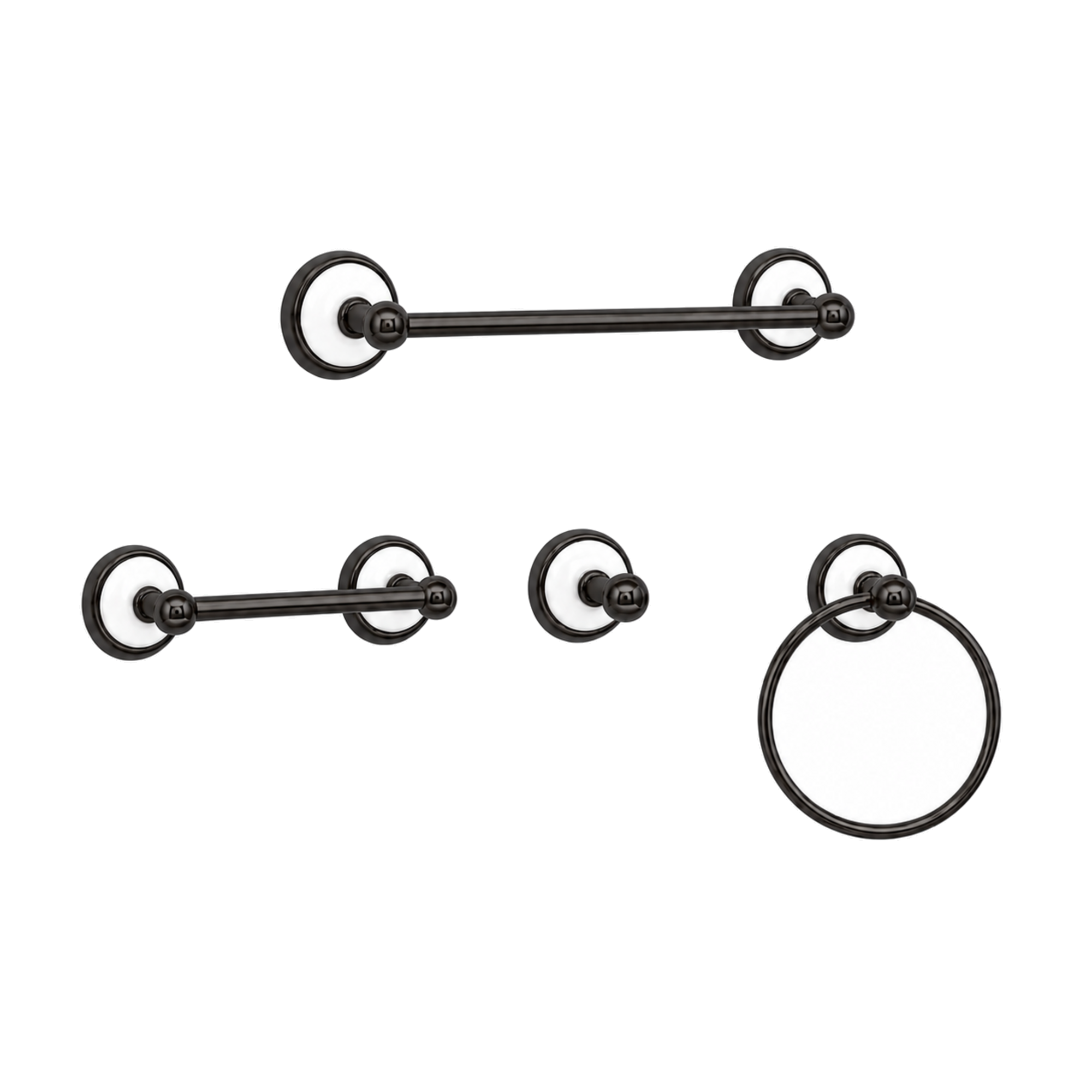 Columbia 4-Piece Bathroom Accessory Hardware Set P4BCOL18 | Strom Living Oil Rubbed Bronze 18" - Bathroom Accessories