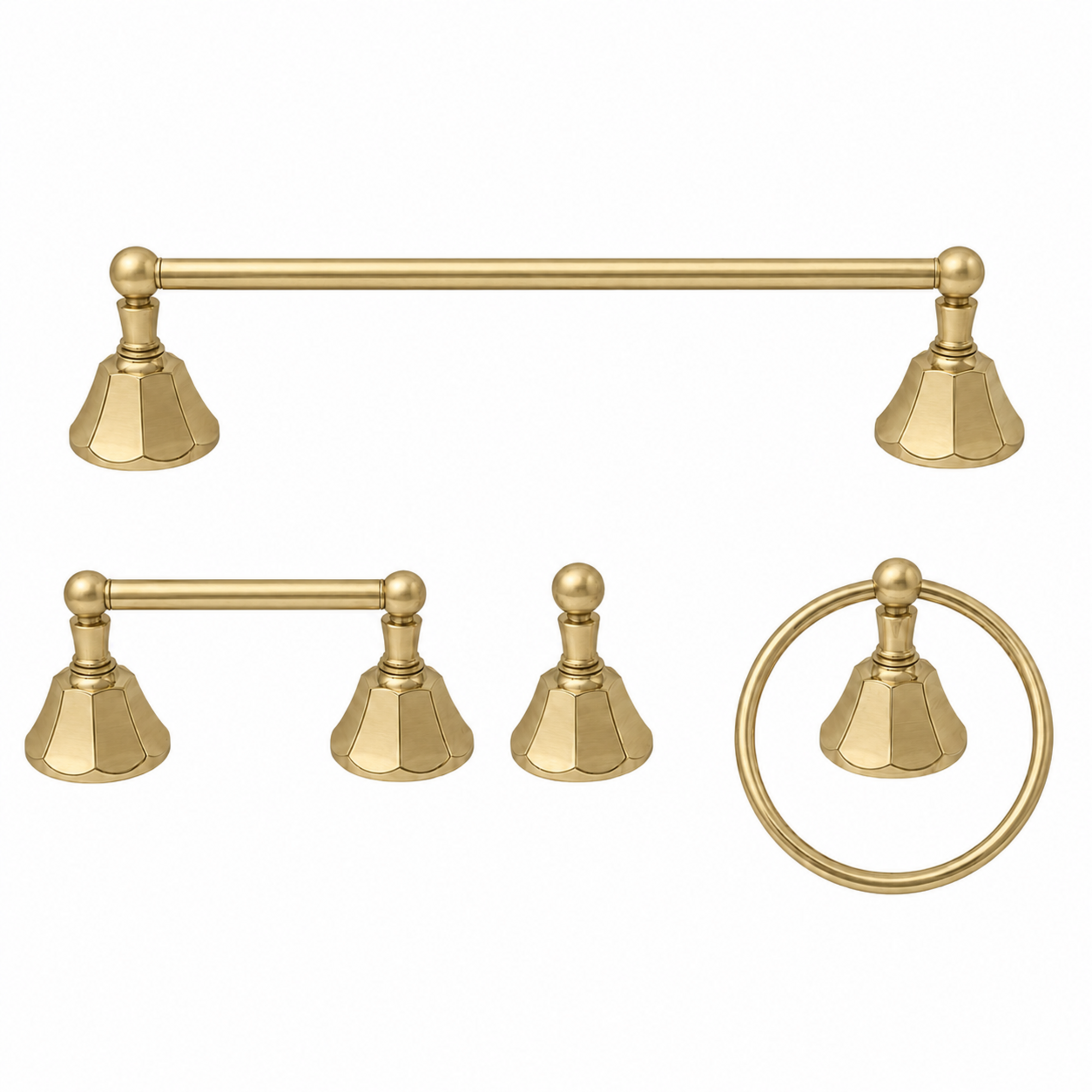 Mississippi 4-Piece Bathroom Accessory Hardware Set P4BMIS18 | Strom Living - Bathroom Accessories