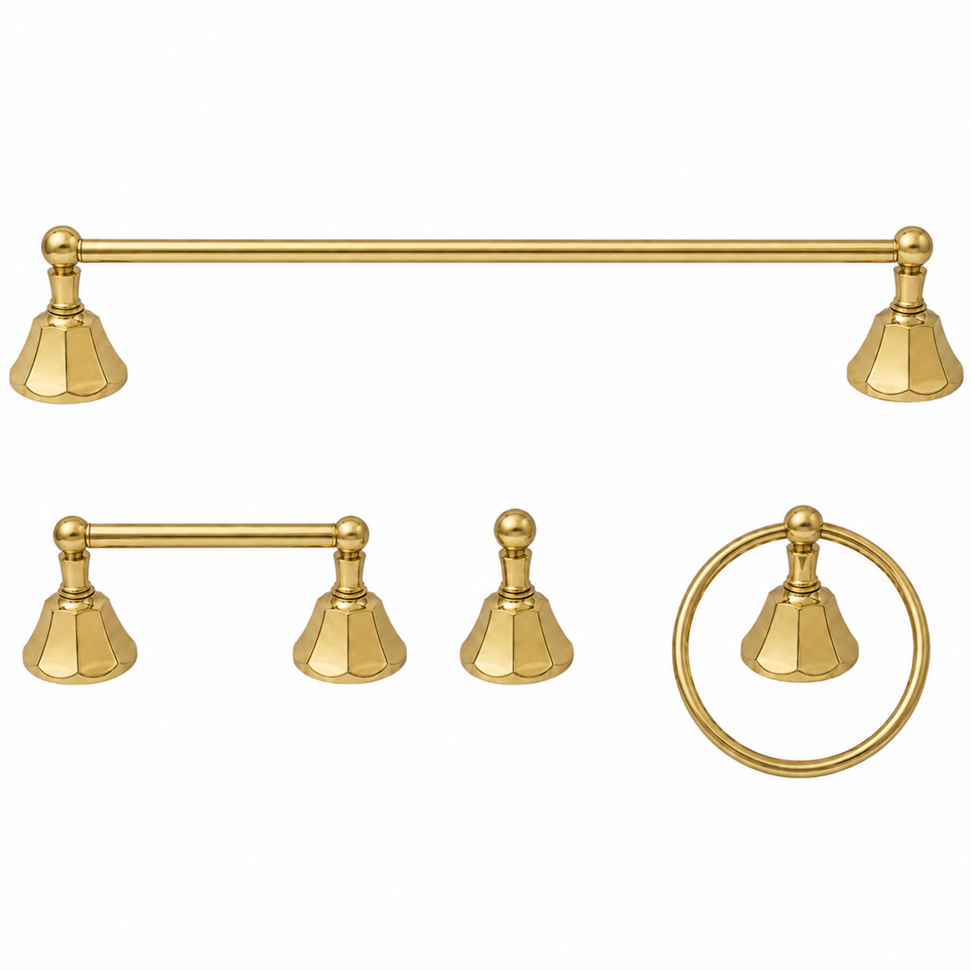 Mississippi 4-Piece Bathroom Accessory Hardware Set P4BMIS18 | Strom Living - Bathroom Accessories