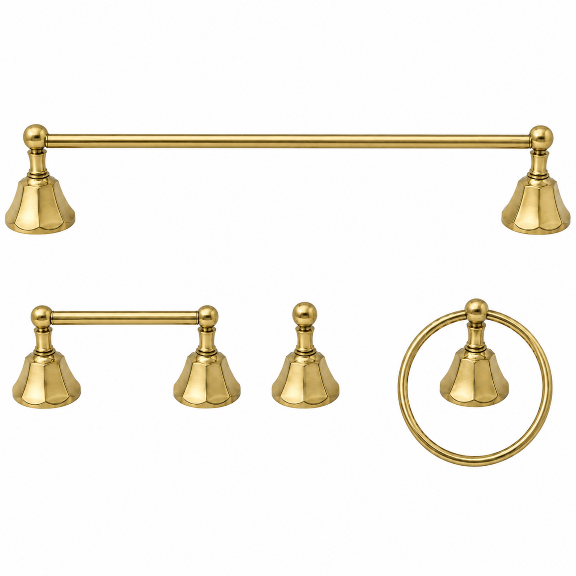 Mississippi 4-Piece Bathroom Accessory Hardware Set P4BMIS18 | Strom Living - Bathroom Accessories