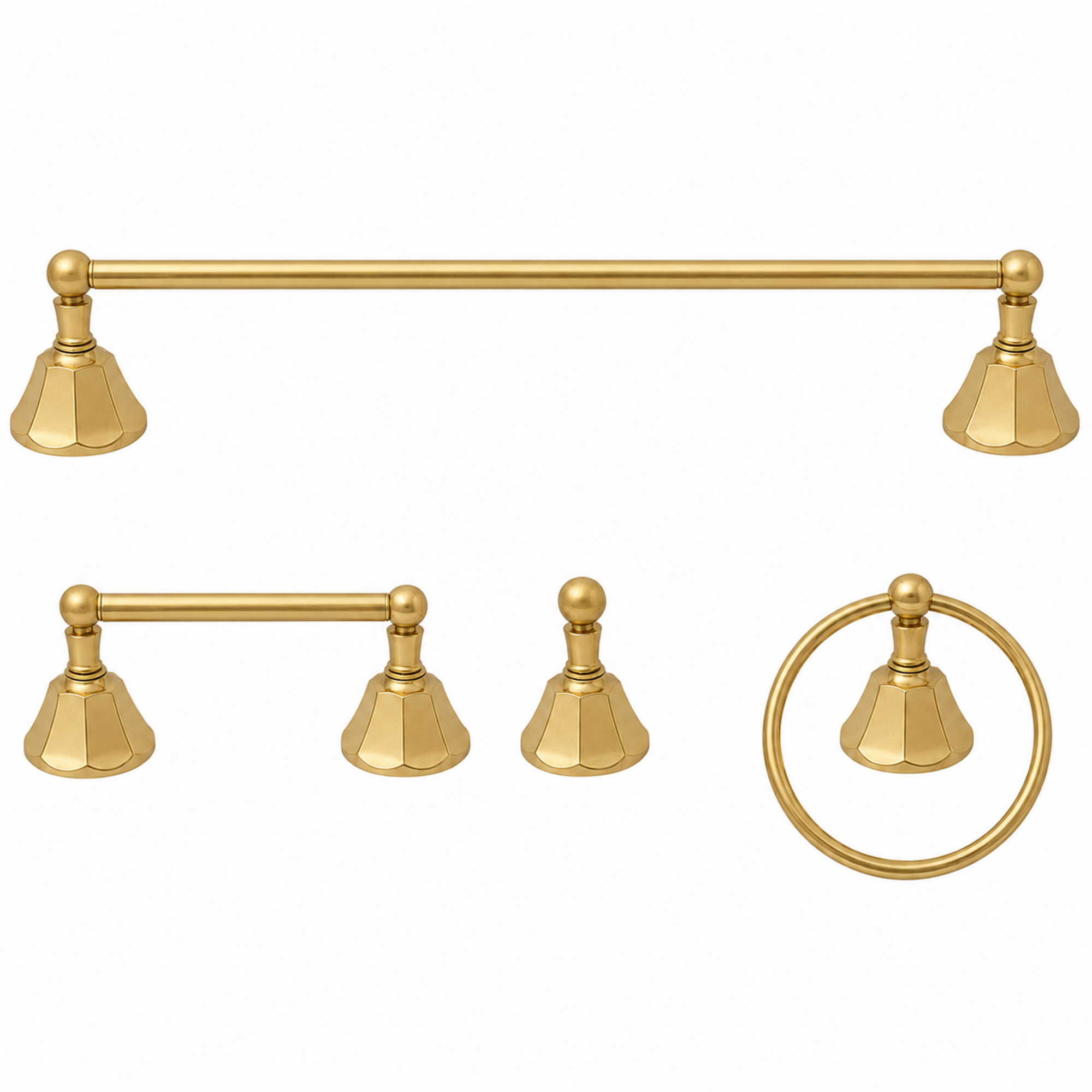 Mississippi 4-Piece Bathroom Accessory Hardware Set P4BMIS18 | Strom Living - Bathroom Accessories