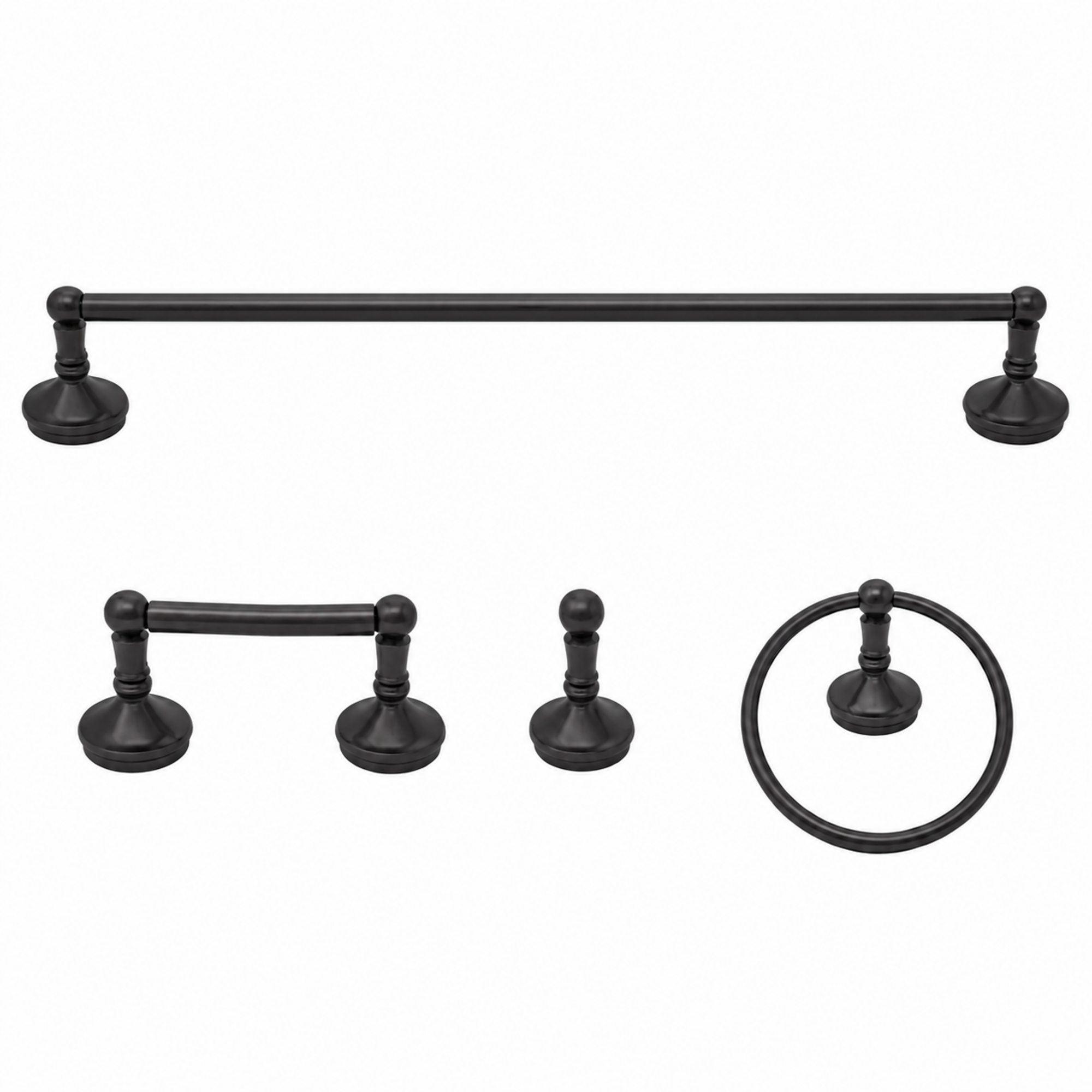 Sacramento 4-Piece Bathroom Accessory Hardware Set P4BSAC18 | Strom Living Oil Rubbed Bronze 30" - Bathroom Accessories