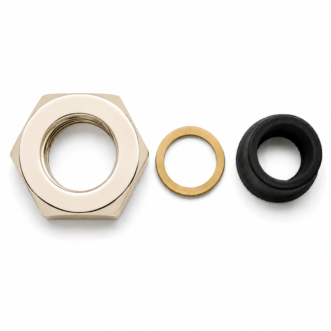 Riser Nut and Washer PP0128 | Strom Living Polished Nickel - Plumbing Parts