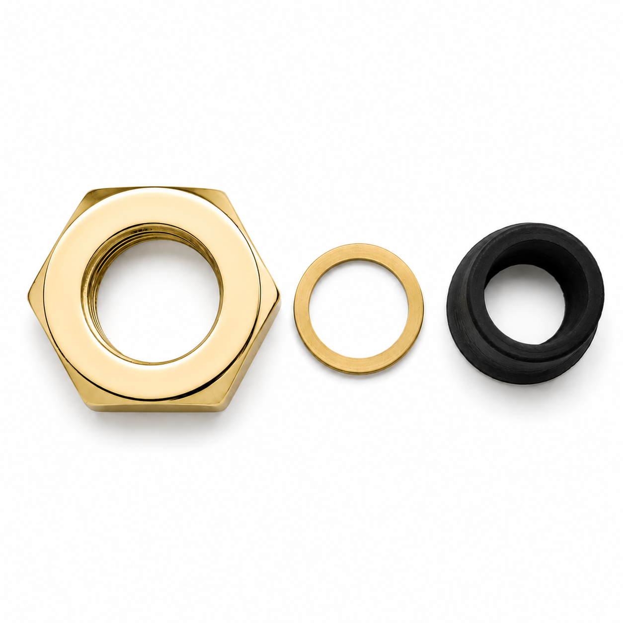 Riser Nut and Washer PP0128 | Strom Living Polished Brass - Plumbing Parts