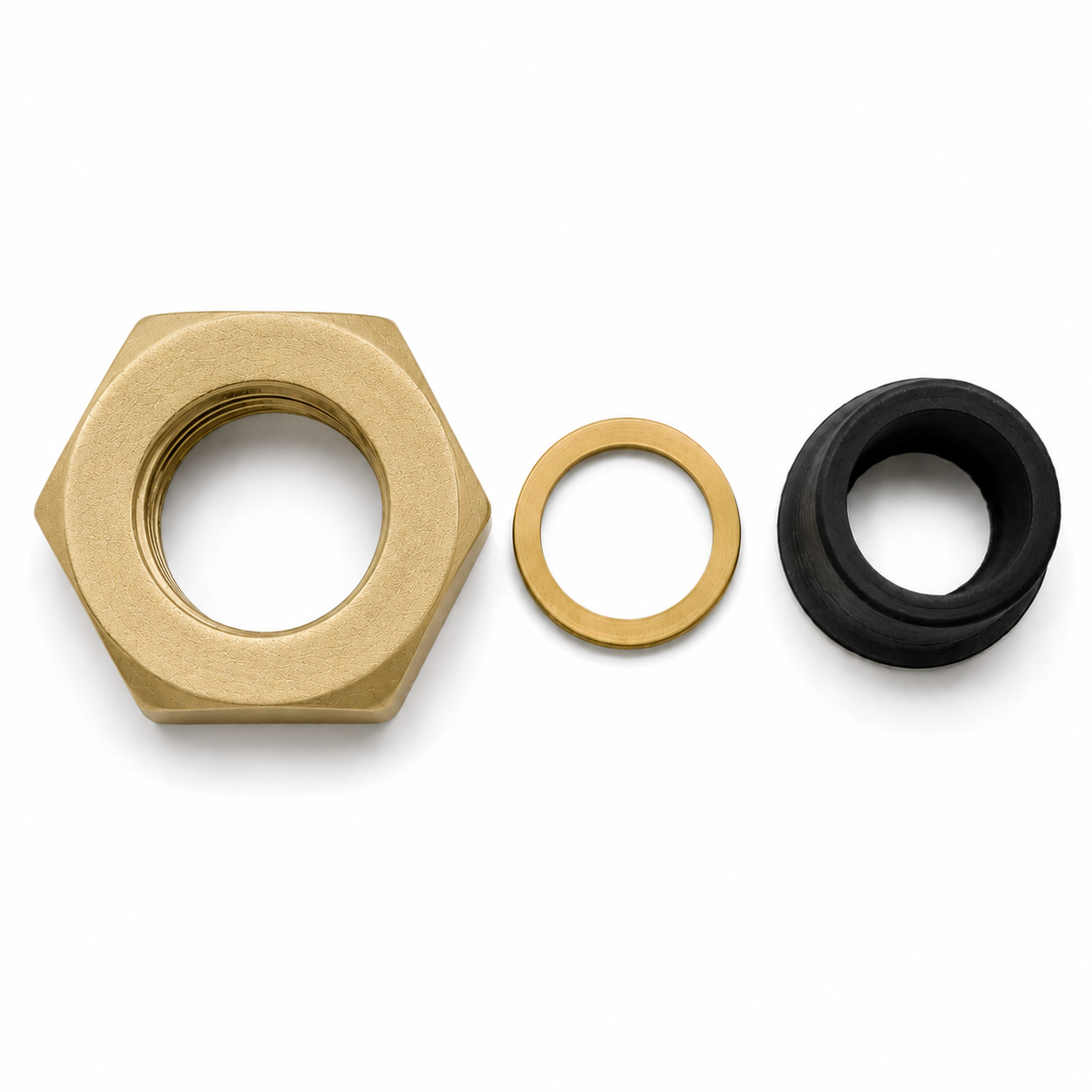 Riser Nut and Washer PP0128 | Strom Living Raw Brass - Plumbing Parts