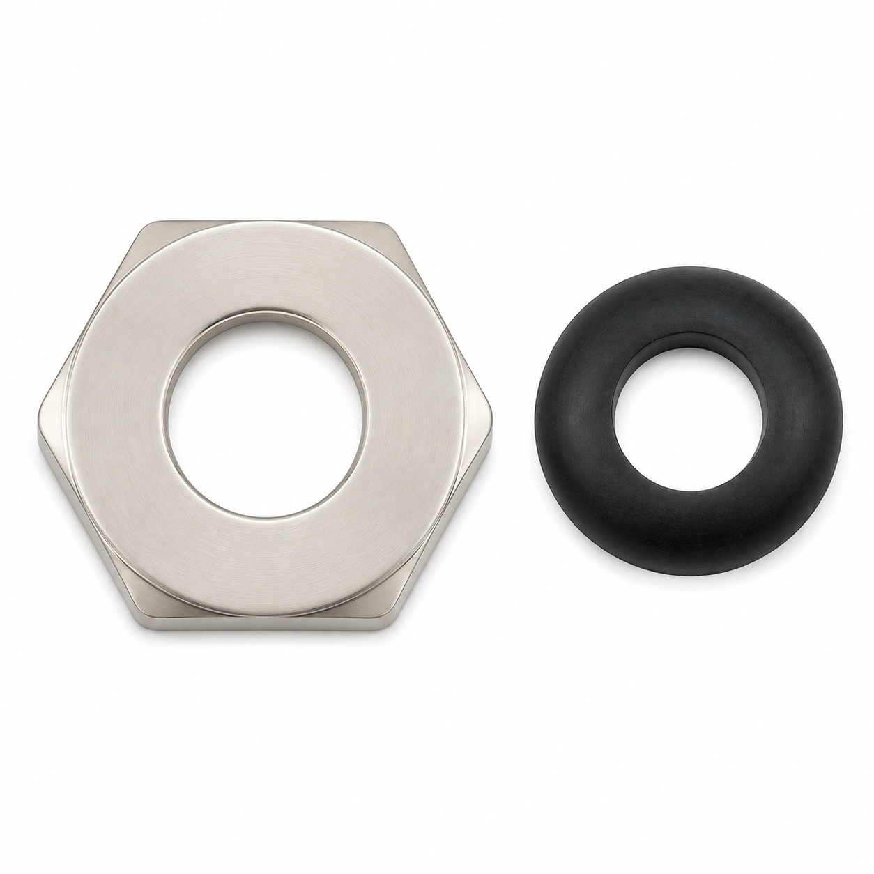 Supply Nut & Washer 3/4" PP0299 | Strom Living Matte Nickel - Plumbing Parts