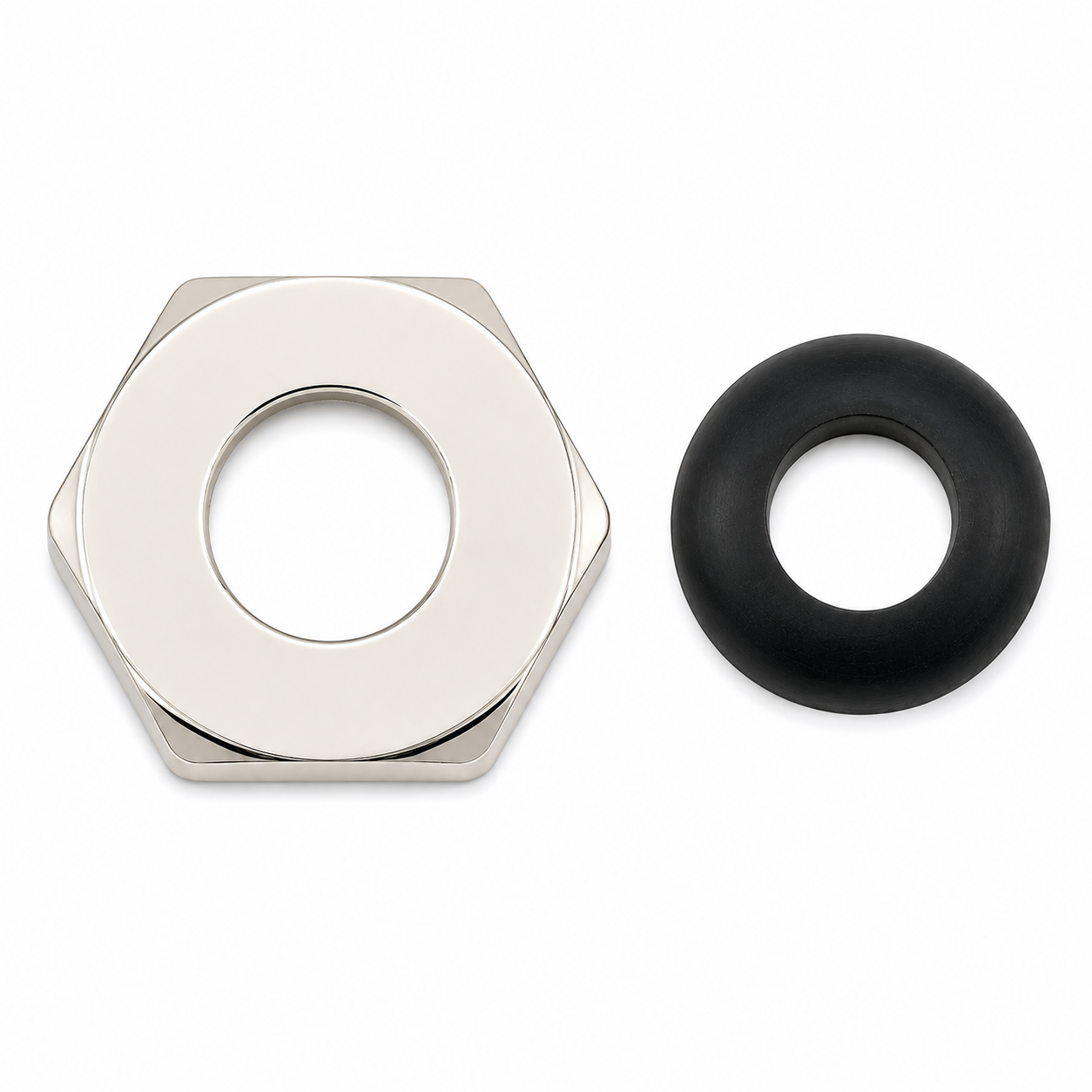 Supply Nut & Washer 3/4" PP0299 | Strom Living Polished Nickel - Plumbing Parts