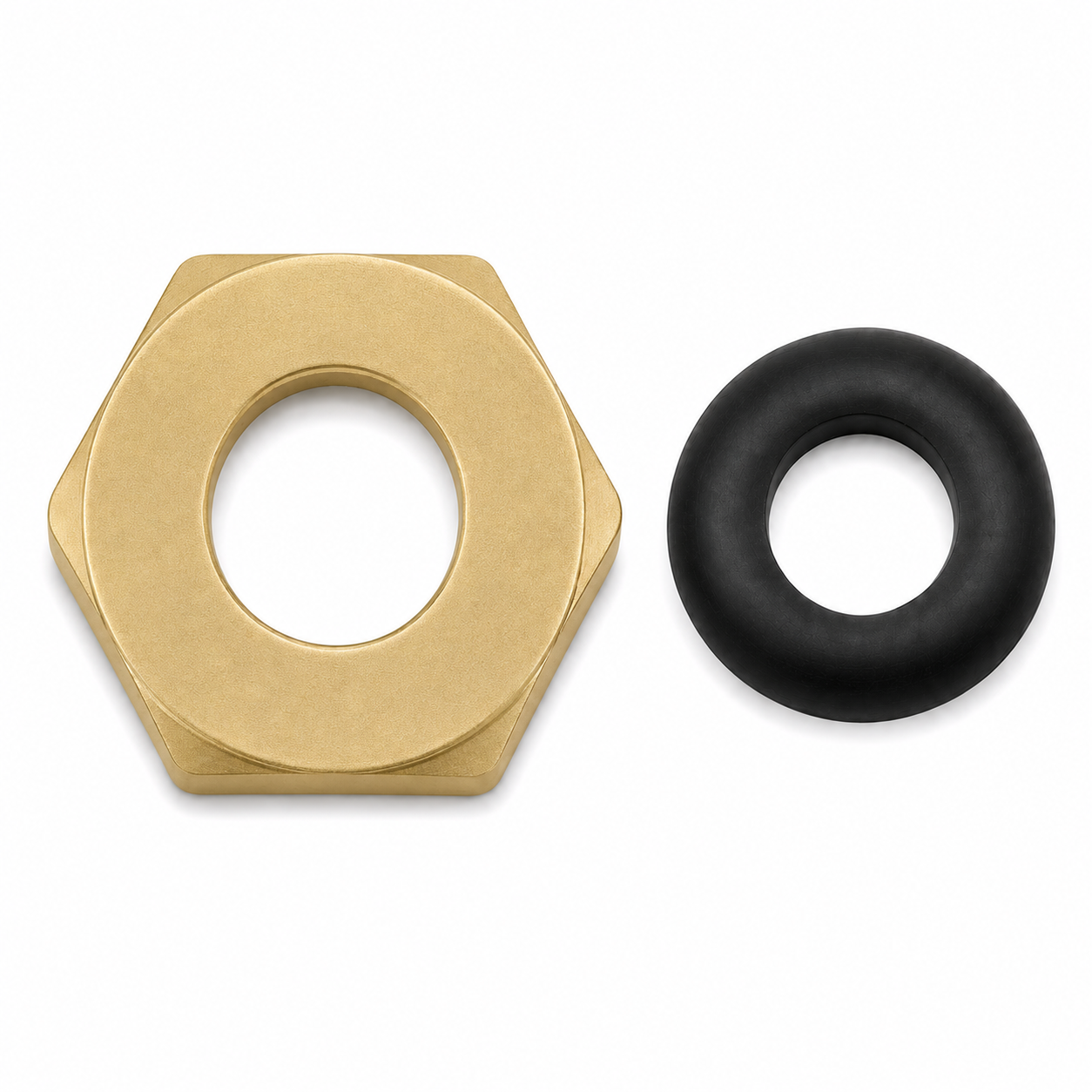 Supply Nut & Washer 3/4" PP0299 | Strom Living Raw Brass - Plumbing Parts