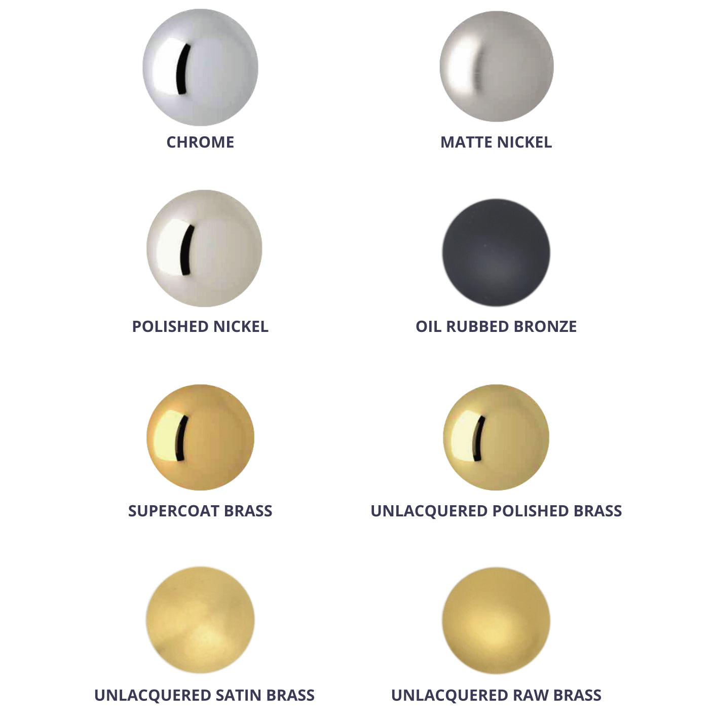 Strom Living P0942 Finish Sample Brass Buttons