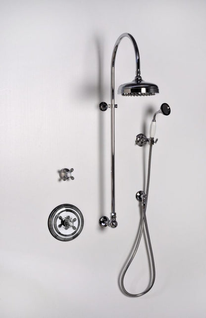 Strom Living Wall Mount Riser Base Assembly with 1/2” IPS  Male Connection to the wall