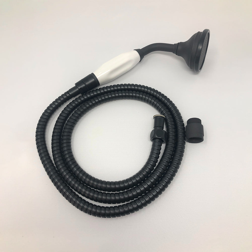 Strom Living Porcelain Handheld Shower with Handheld Shower Hose and Vacuum Breaker