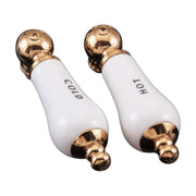 Strom Living P0204 Porcelain Lever Handle Pair