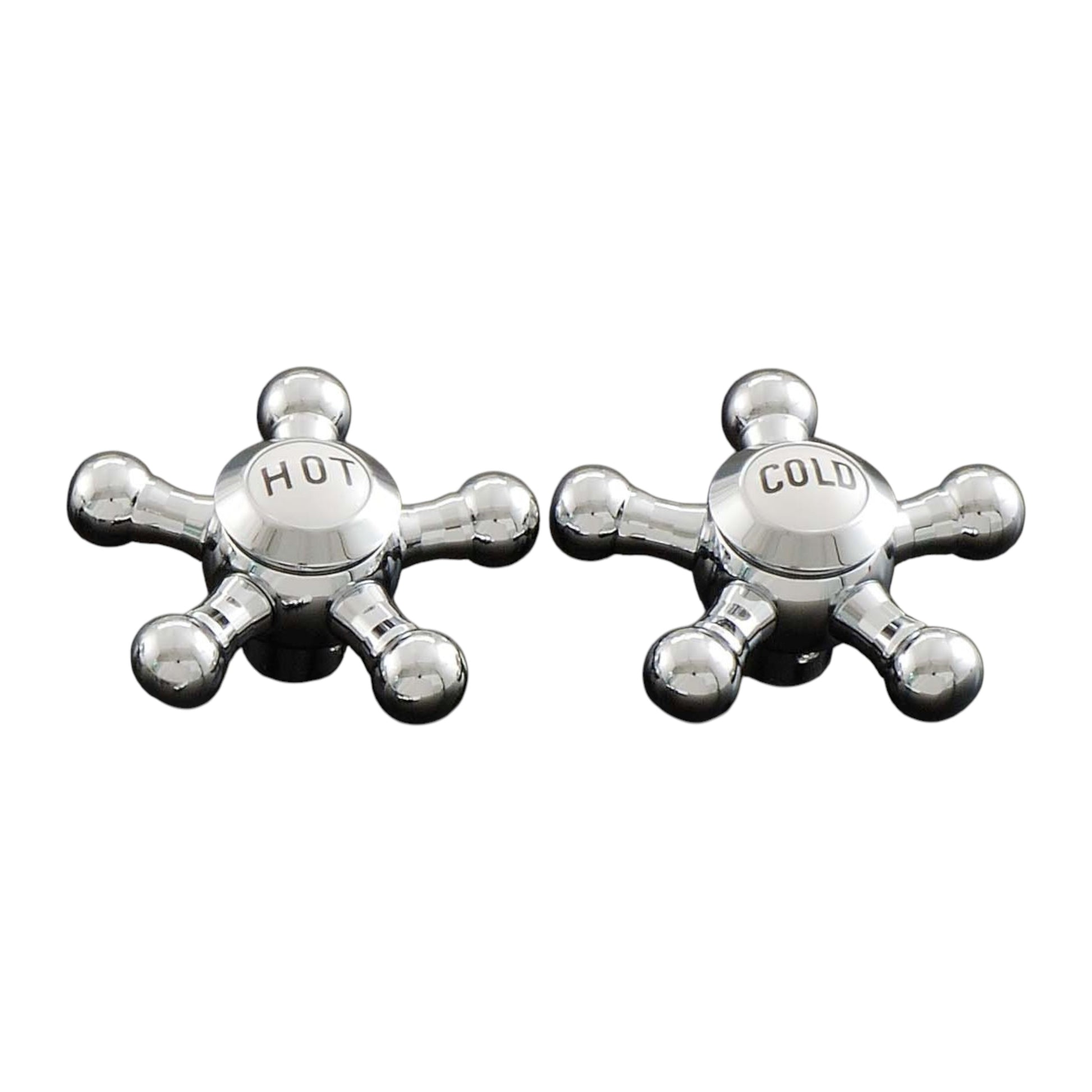 Strom Living P0475 5 Spoke Handle Pair With Porcelain Buttons - Faucet Parts